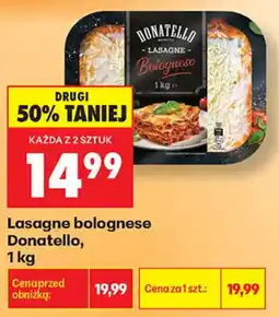 Biedronka Lasagne bolognese Donatello oferta