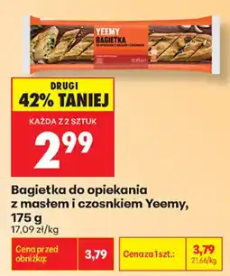 Biedronka Bagietka do opiekania z masłem i czosnkiem Yeemy oferta