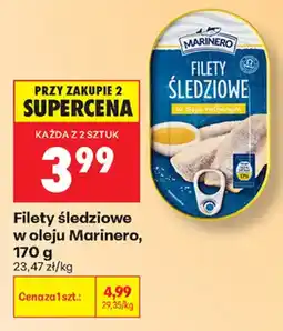 Biedronka Filety śledziowe w oleju Marinero oferta