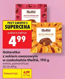 Biedronka Galaretki z sokiem owocowym w czekoladzie Meltié oferta