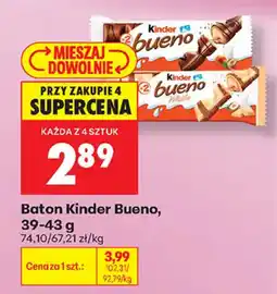 Biedronka Baton Kinder Bueno oferta