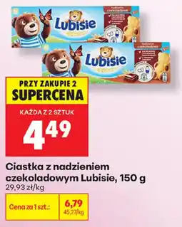 Biedronka Ciastka z nadzieniem czekoladowym Lubisie oferta