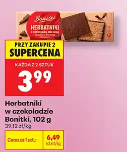 Biedronka Herbatniki w czekoladzie Bonitki oferta