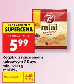 Biedronka Rogaliki z nadzieniem kakaowym 7 Days mini oferta