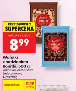 Biedronka Wafelki Bonitki z nadzieniem oferta
