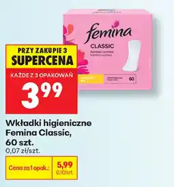 Biedronka Wkładki higieniczne Femina Classic oferta