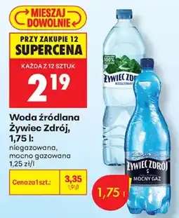 Biedronka Woda źródłana Żywiec Zdrój oferta
