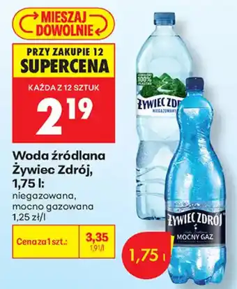 Woda źródłana Żywiec Zdrój