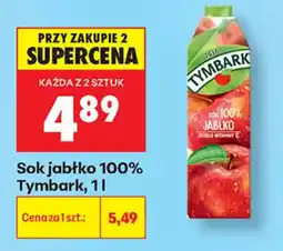 Biedronka Sok jabłko 100% Tymbark oferta