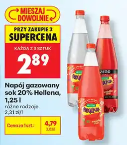 Biedronka Napój gazowany sok 20% Hellena oferta