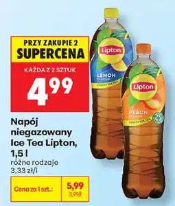 Biedronka Napój niegazowany Ice Tea Lipton oferta