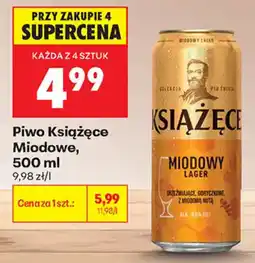 Biedronka Piwo Książęce Miodowe oferta