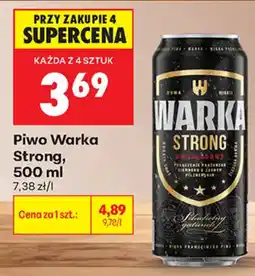 Biedronka Piwo Warka Strong oferta