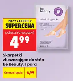 Biedronka Skarpetki złuszczające do stóp Be Beauty oferta