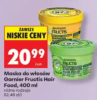 Biedronka Maska do włosów Garnier Fructis Hair Food oferta