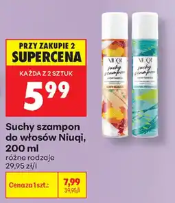 Biedronka Suchy szampon do włosów Niuqi oferta