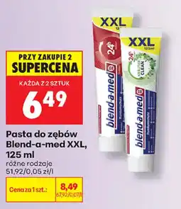 Biedronka Pasta do zębów Blend-a-med XXL oferta