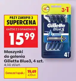 Biedronka Maszynki do golenia Gillette Blue3 oferta
