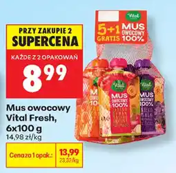 Biedronka Mus owocowy Vital Fresh oferta
