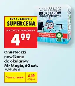 Biedronka Chusteczki nawilżane do okularów Mr Magic oferta
