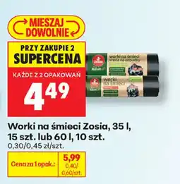 Biedronka Worki na śmieci Zosia oferta