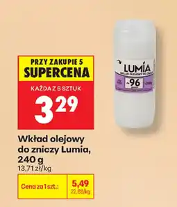 Biedronka Wkład olejowy do zniczy Lumia oferta