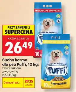 Biedronka Sucha karma dla psa Puffi oferta