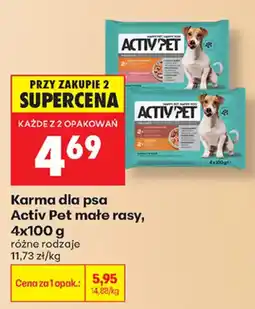 Biedronka Karma dla psa Activ Pet małe rasy oferta