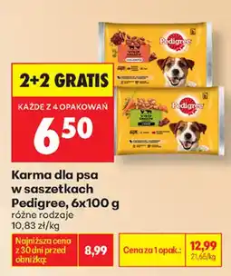 Biedronka Karma dla psa w saszetkach Pedigree oferta