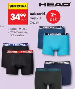 Biedronka Bokserki męskie HEAD oferta