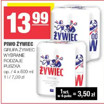 Piwo Żywiec Grupa Żywiec Wybrane Rodzaje Puszka