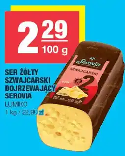 EuroSPAR Ser Żółty Szwajcarski Dojrzewający Serovia Lumiko oferta