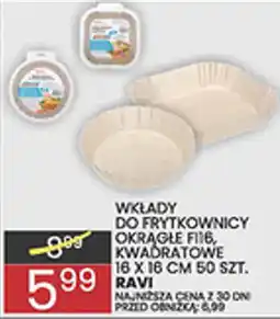 Wafelek Wkład do frytkownicy okrągłe kwadratowe RAVI oferta