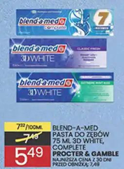 Wafelek Blend-a-med Pasta do zębów 75 ml 3D White, Complete oferta