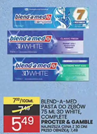 Blend-a-med Pasta do zębów 75 ml 3D White, Complete