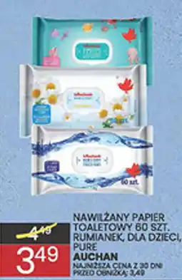 Wafelek Nawilżany Papier Toaletowy 60 szt. Rumianek, Dla Dzieci, Pure oferta