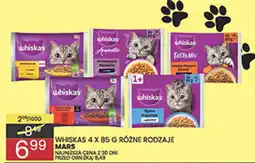 Wafelek WHISKAS 4 X 85 G RÓŻNE RODZAJE oferta