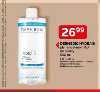 Płyn micelarny H2O do twarzy Dermedic Hydrain