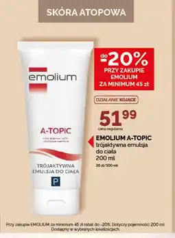 Ziko Dermo Emulsja do ciała Emolium A-Topic trójaktywna oferta
