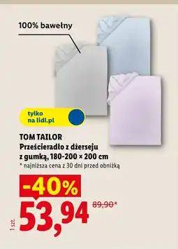 Lidl Prześcieradło z gumką Tom Tailor oferta