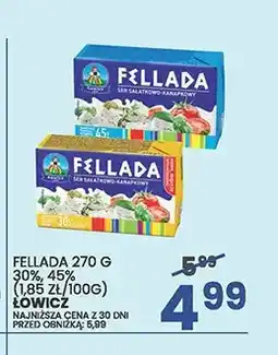 Wafelek Ser sałatkowo-kanapkowy Fellada Łowicz 45% oferta