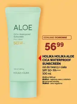 Ziko Dermo Żel do twarzy i ciała SPF 50+ PA++++ Holika Holika Aloe Cica Waterproof Sunscreen oferta