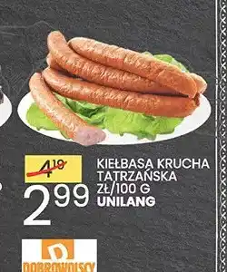 Wafelek Kiełbasa Krucha Tatrzańska Dobrowolscy oferta