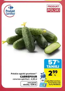 Carrefour Polskie ogórki gruntowe Carrefour oferta