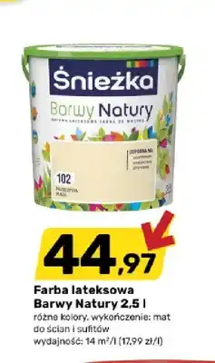 Bricomarche Farba lateksowa Śnieżka Barwy Natury oferta