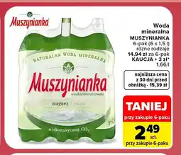 Carrefour Woda mineralna gazowana Muszynianka 6-pak oferta