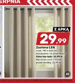 Bricomarche Zasłona Len oferta