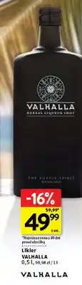 Likier Valhalla Herbal Liqueur Shot