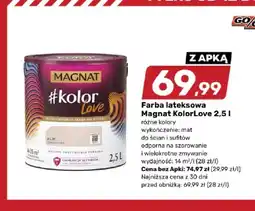 Bricomarche Farba lateksowa Magnat KolorLove oferta
