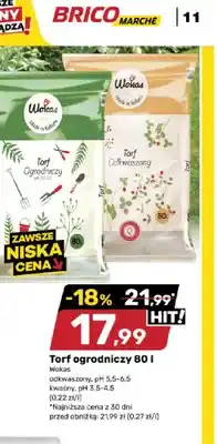 Bricomarche Torf ogrodniczy kwaśny Wokas oferta